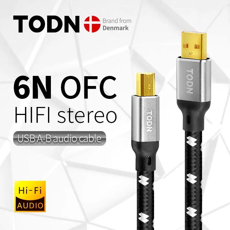 TODN-Hifi USB ̺, ǰ 6N OFC ǹ Ÿ A  Ÿ B Hifi    ̺ DAC TODN Hifi USB ̺